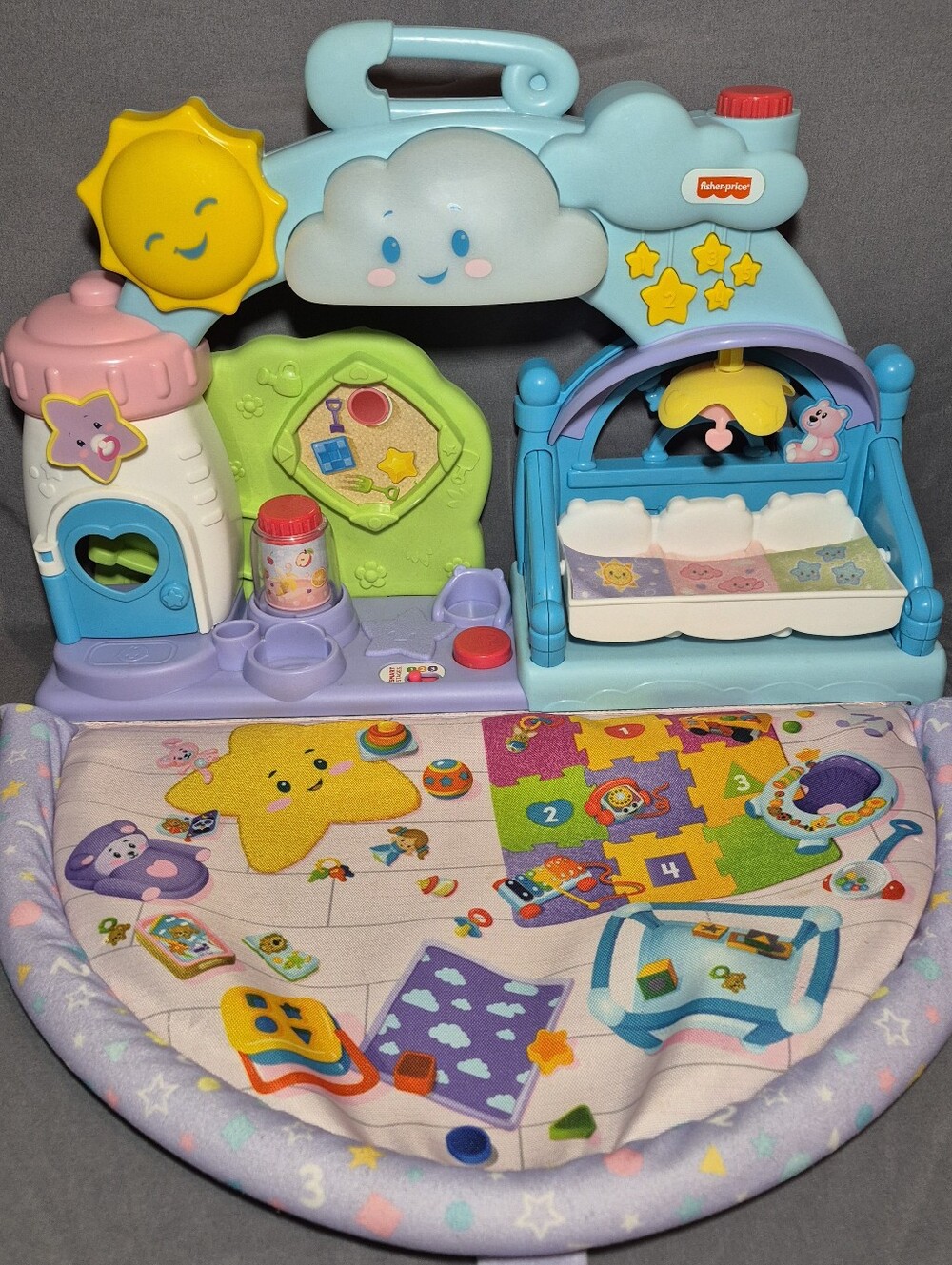 Fisher Price Little People 123 Babies Play Date Baby Nursery Smart Stages WORKS